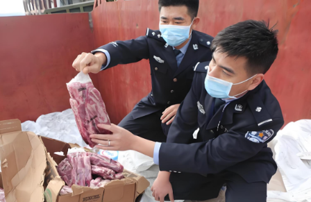 海南零关税带骨猪腿进口报关